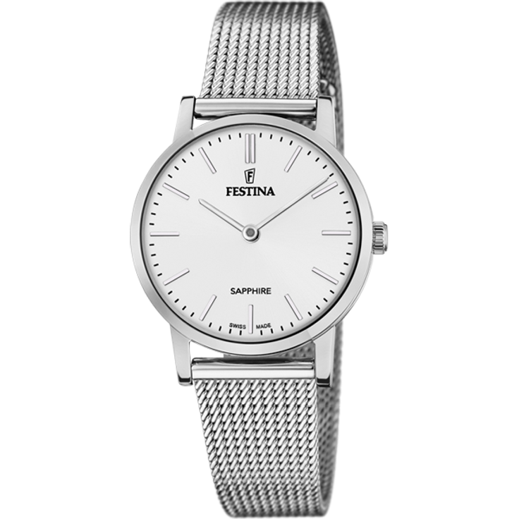 Festina Damen Uhr F20015/1 Swiss Made, Edelstahl