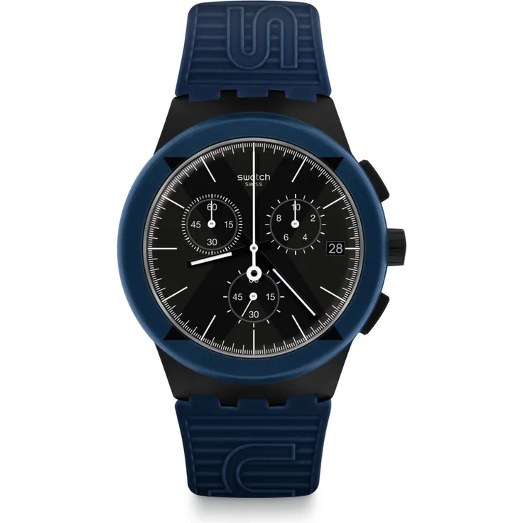 Swatch SUSB418 X-District Blue Herrenuhr ORIGINALS Chrono