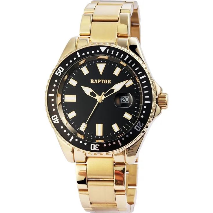 Raptor Herrenarmbanduhr RA20233-002 Edelstahl vergoldet
