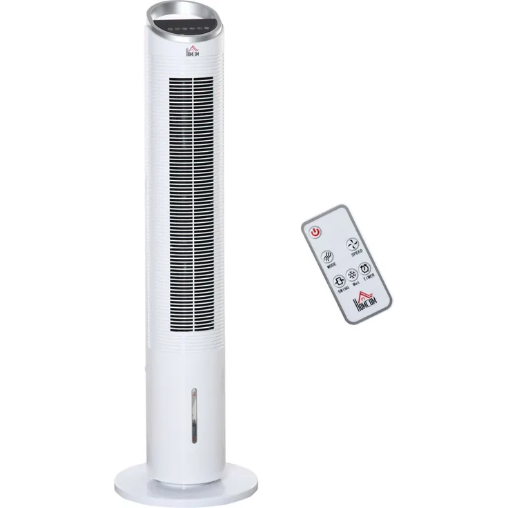 Homcom Luftkühler Mit Wasserkühlung Fernbedienung Turmventilator Standventilator Mit Luftbefeuchtung
