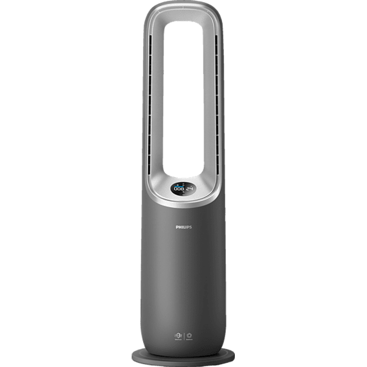 PHILIPS AMF87015 Air Performer Serie 8000 3 in 1 Luftreiniger mit Kühl- und Heizfunktion DunkelgrauSilber 2200 Watt, Raumgröße: 70 m², Vorfilter, HEPA- Aktivkohlefilter – Bild 1
