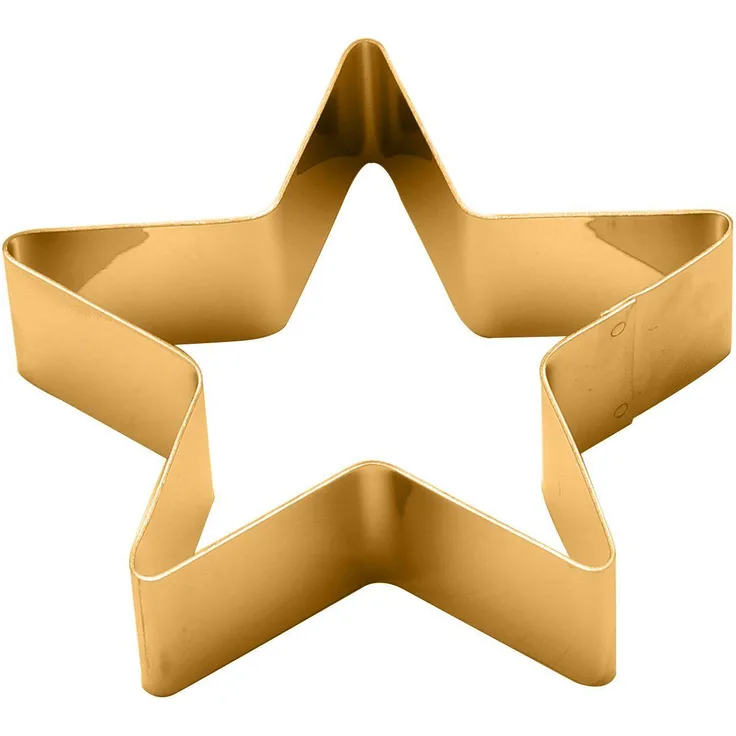 Echtwerk Serviettenringe Stern Edelstahl 4Tlg Gold