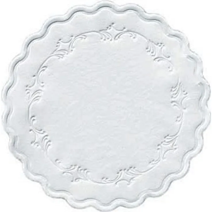 Duni Untersetzer 8lagig Tissue Uni Romance weiß, 9 cm, 250 Stück