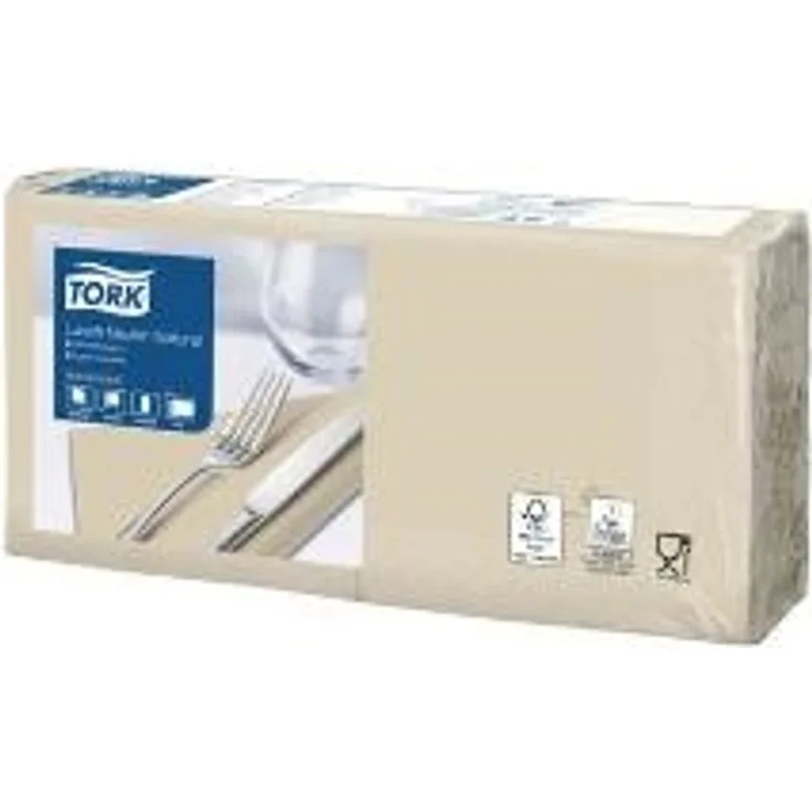 Tork Serviette 33x33 cm 2 lagig Natur 10 pk x 200 pk krt