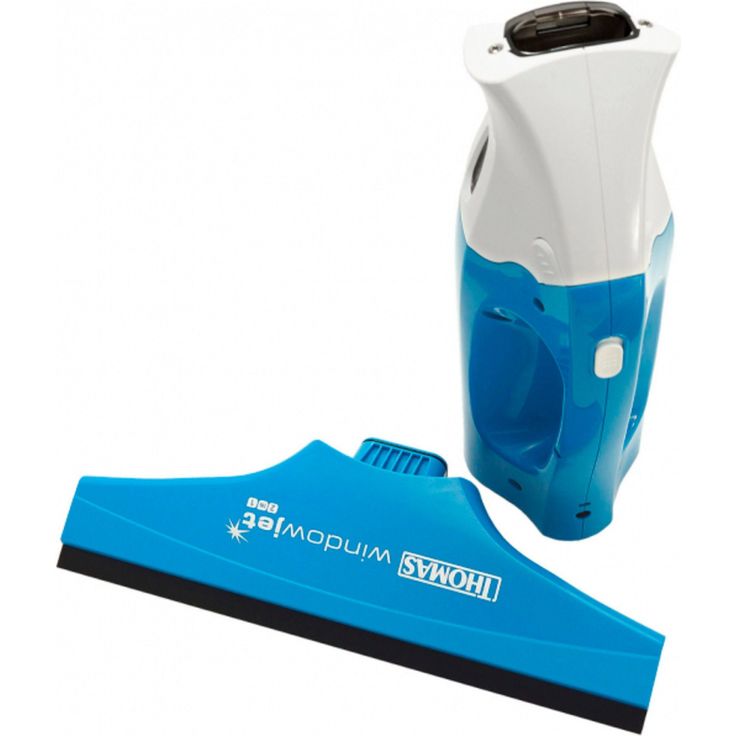 Thomas Windowjet 2in1 Fenstersauger, 45 min Akkubetrieb, inkl. breiter und schmaler Absaugdüse, blau-weiß – Bild 3