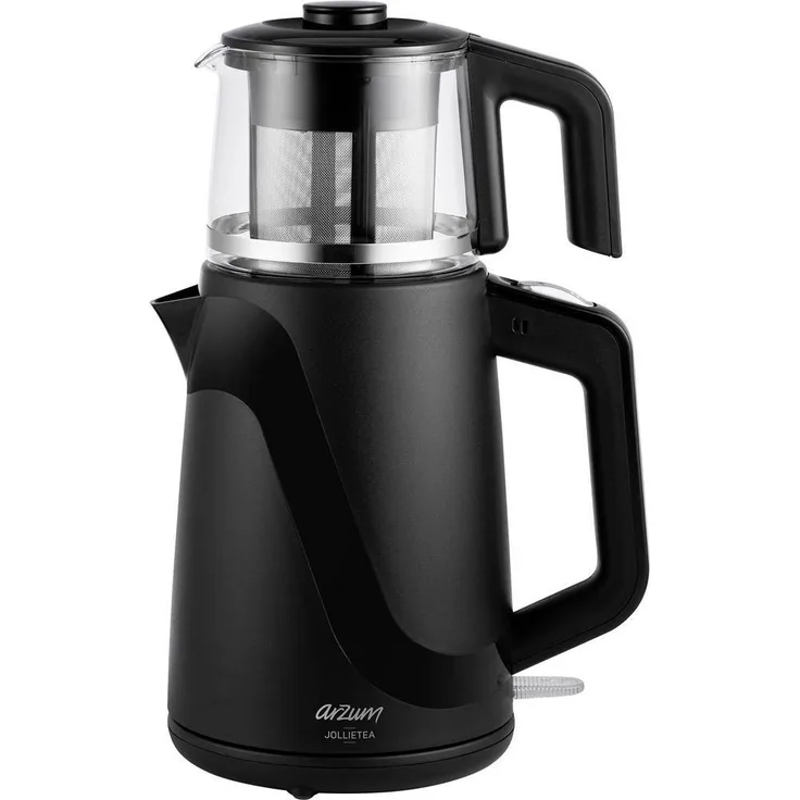 Arzum Teebereiter Teekocher Jollietea, Wasserkocher, Schwarz
