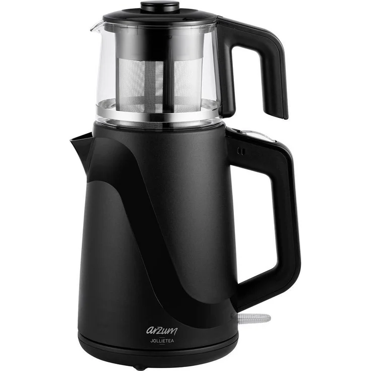 Arzum Teebereiter Teekocher Jollietea, Wasserkocher, Schwarz – Bild 1
