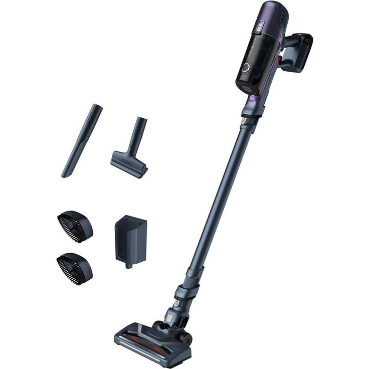 Rowenta RH6838 X-Pert 6.60 Essential Handstaubsauger, 45 min Akkubetrieb, Akkuwechsel-Option, grau-lila