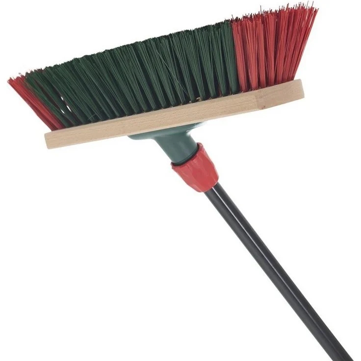 Novaliv Kehrgarnitur, kehren draußen, (Spar-Set, 3-tlg., Straßenbesen, Kehrblech, Handfeger), robuste Elastonborsten – Bild 2