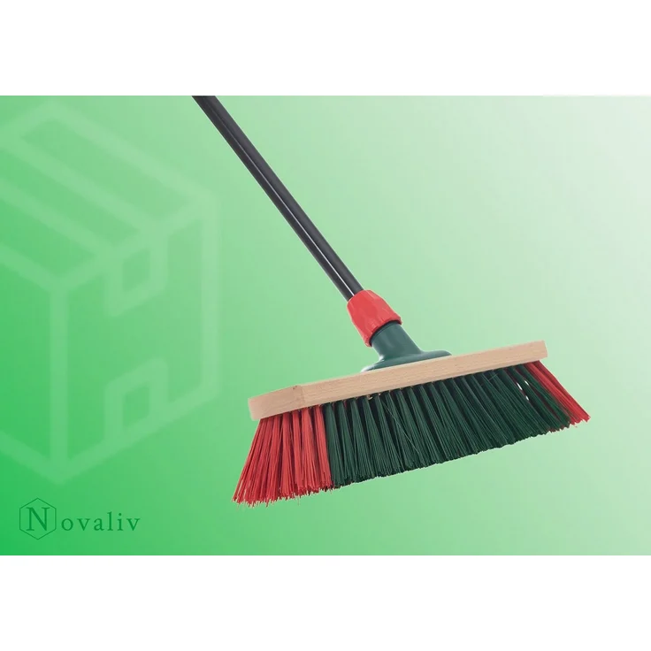 Novaliv Kehrgarnitur, kehren draußen, (Spar-Set, 2-tlg., Straßenbesen, Kehrblech, Handfeger), robuste Elastonborsten – Bild 3