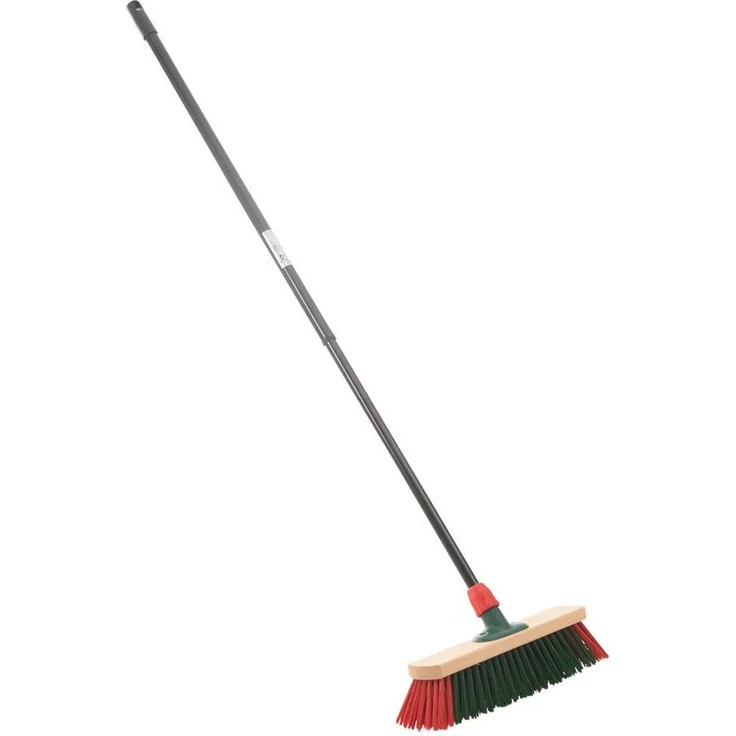 Novaliv Straßenbesen, kehren draußen, (Spar-Set, 2-tlg., 2x Straßenbesen), robuste Elastonborsten – Bild 4