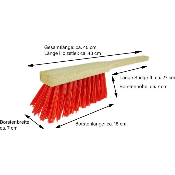 Novaliv Kehrgarnitur 19774-Var, kehren außen, (Spar-Set, 1-tlg., Handbesen u. Kehrblech), für groben und nassen Schmutz – Bild 2