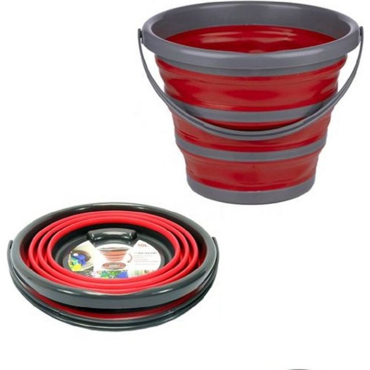 DIRT DEVIL Falteimer Faltbarer Eimer - 10 Liter - 32 x 25,5  5,5 CM - Platzsparend  – Bild 4