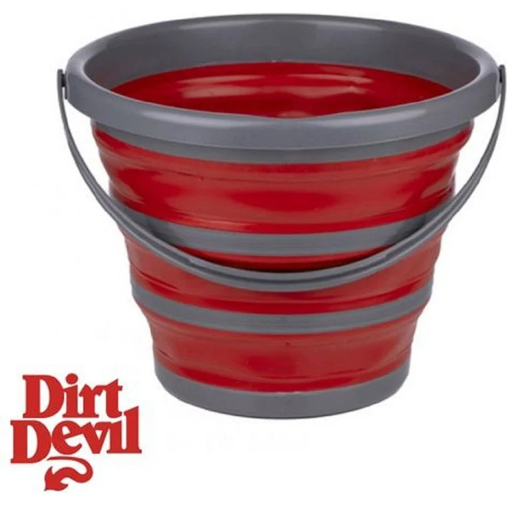 DIRT DEVIL Falteimer Faltbarer Eimer - 10 Liter - 32 x 25,5  5,5 CM - Platzsparend  – Bild 2