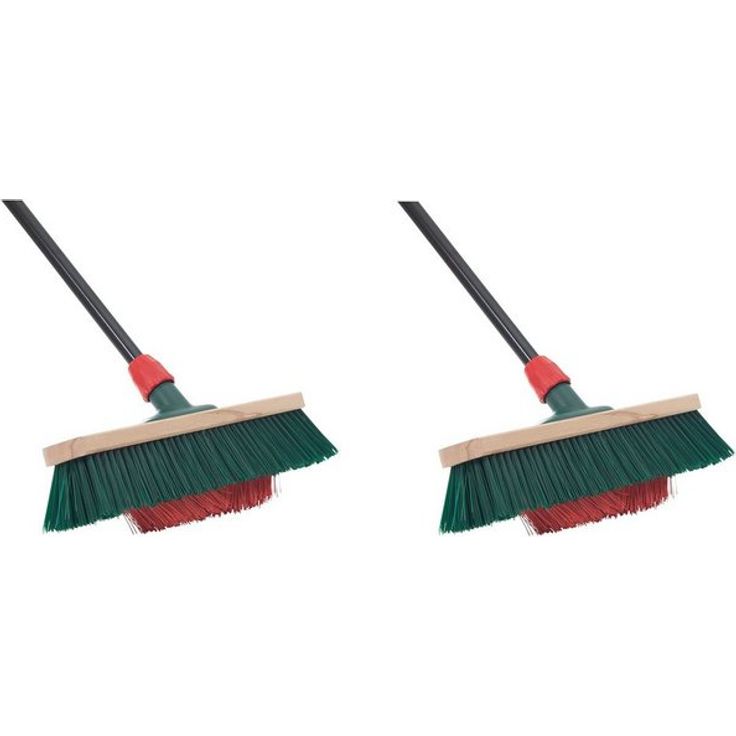 Novaliv Kehrgarnitur 19470-Var, kehren außen, (Spar-Set, 2-tlg., 2x Besen), für groben und nassen Schmutz – Bild 5