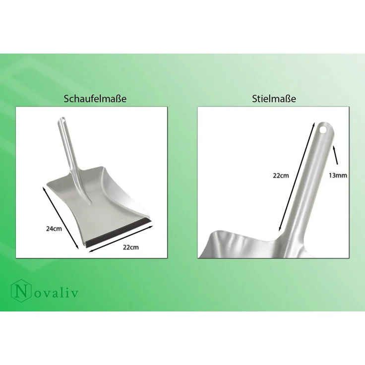 Novaliv Kehrgarnitur 19491undVar, fegen, kehren, indoor, (Spar-Set, 4-tlg., 2x Handfeger, 2x Kehrblech), feine weiche Kunsthaarborsten – Bild 2