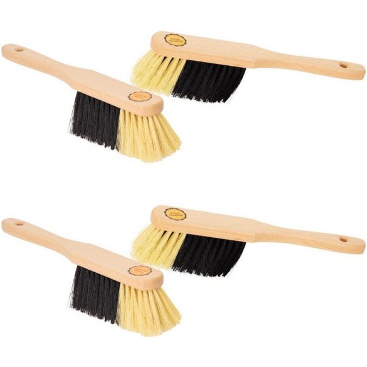 Novaliv Kehrgarnitur 19491undVar, fegen, kehren, indoor, (Spar-Set, 4-tlg., 4x Handfeger), feine weiche Kunsthaarborsten – Bild 5