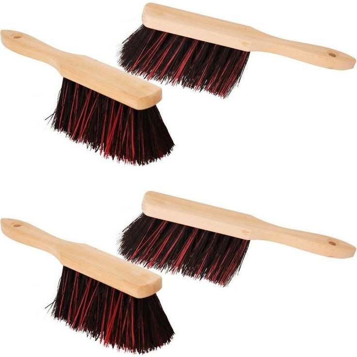 Novaliv Kehrgarnitur 19488undVar, kehren außen, (Spar-Set, 4-tlg., 4x Handbesen), für groben und nassen Schmutz