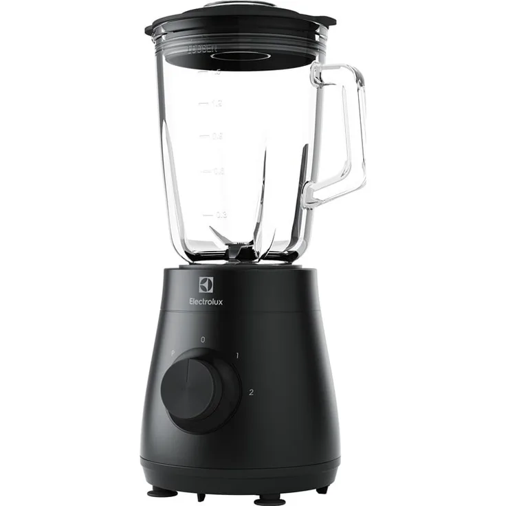 Electrolux E3TB1-4GG Standmixer, 500 Watt, 1,5 Liter, Puls-Funktion, Deckel, Drehregler, schwarz