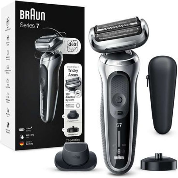 Braun Series 7 71-S4200cs Elektrorasierer, silber – Bild 1