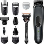 Braun MultiGroomingKit MGK7331, dunkelgrau Multigrooming-Set, Präzisionstrimmer Bart und Haar
