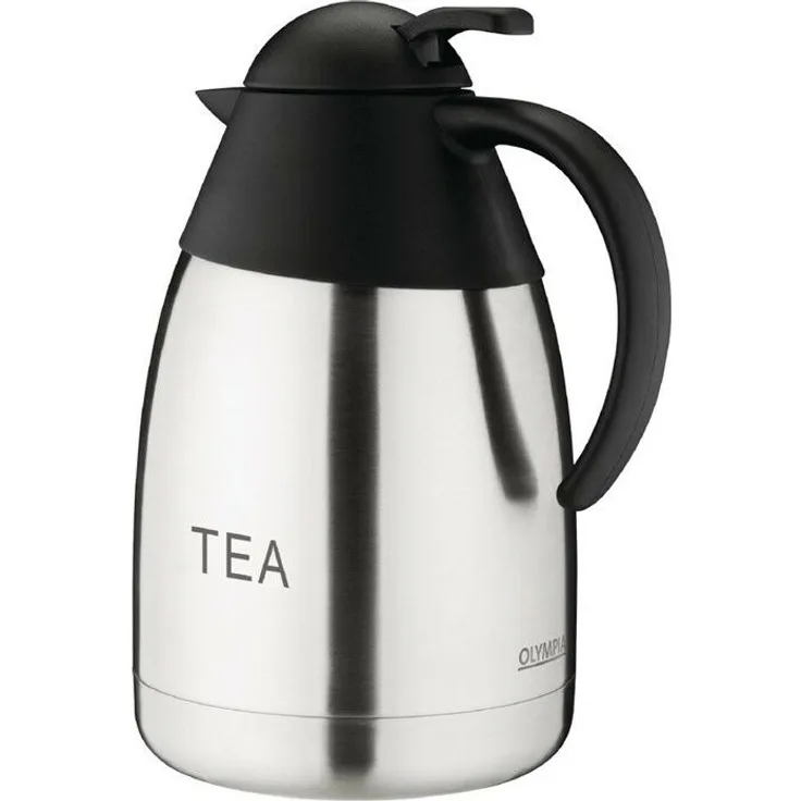 Olympia Thermoskanne 1,5L TEA Edelstahl und Polypropylen
