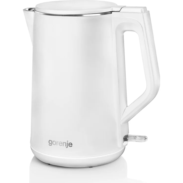 Gorenje K15DWW Wasserkocher, 2200 W, 1.5 L, 360° Basis, Kontrollleuchte, Kunststoff, weiß