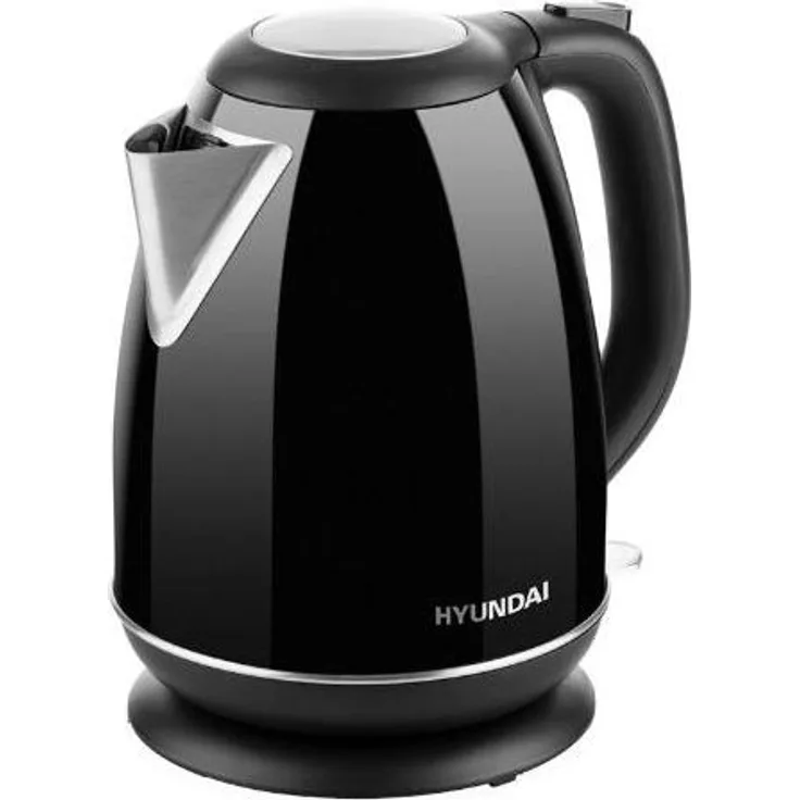 Hyundai VK302B Wasserkocher, 2200 Watt, 1,7 Liter, Kontrollleuchte, schwarz