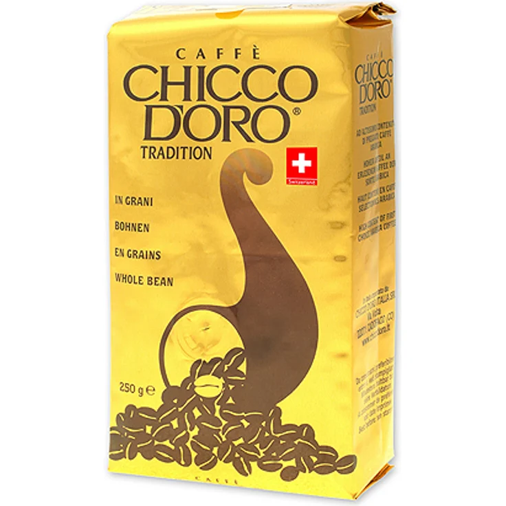 Cafe Chicco d Oro Tradition - 4x 250 g, ganze Bohne – Bild 1