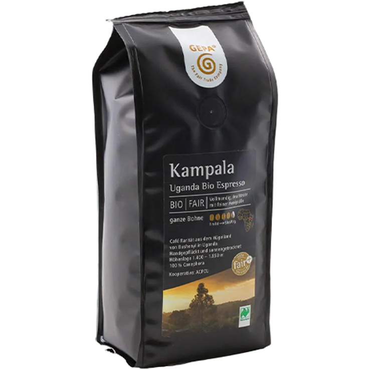 GEPA Uganda Bio Espresso Kampala, 250g ganze Bohne