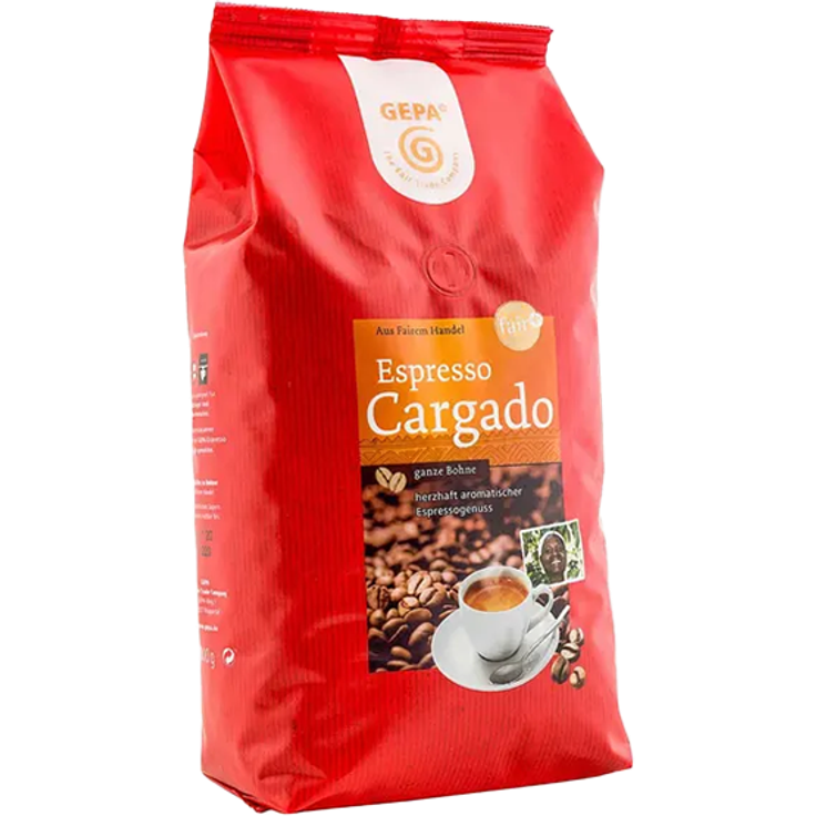 GEPA Espresso Cargado, 1000g ganze Bohne