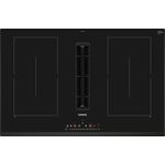 Siemens ED851FQ15E Kochfeld mit Dunstabzug, iQ500, Rahmenlos aufliegend, Induktion, Einbaugerät, Autark, Breite 80 cm, Anzahl der Kochstellen 4, schwarz