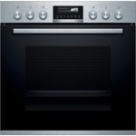 Bosch HEG579CS6 Einbauherd, Bratenthermometer, 3D-Heißluft, AutoPilot, Einbaugerät, A, Garraum71 l, Breite 59,4 cm, edelstahl, schwarz