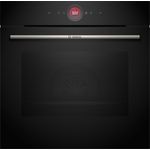 Bosch HBG7221B1 Einbaubackofen, Serie 8, Heißluft, Air Fry, Einbaugerät, A+, Garraum71 l, Breite 59,4 cm, (60 x 60 cm), Hydrolytisch, schwarz