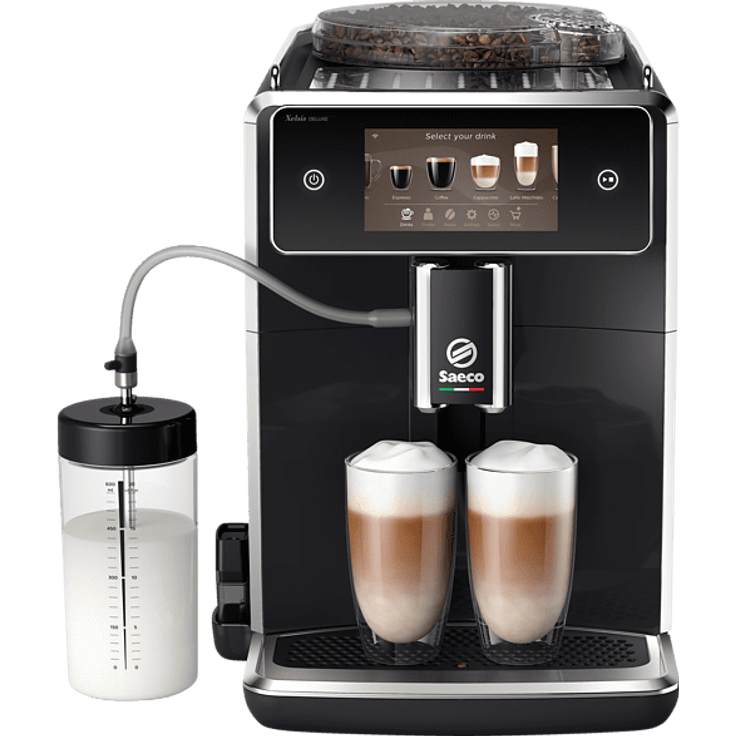 Saeco SM8780-00 Xelsis Deluxe Kaffeevollautomat, Klavierlack-Schwarz – Bild 1