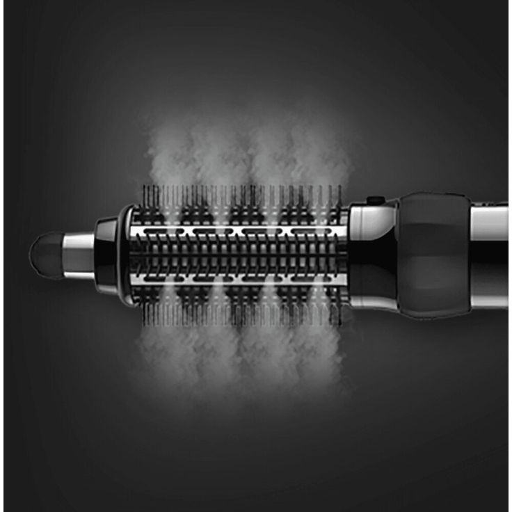 Braun AS530 Satin Hair 5 Warmluftbürste, 1000 Watt, Dampfstoß-Funktion, inkl. 2 Stylingbürsten (groß und klein), Volumenaufsatz, schwarz – Bild 5