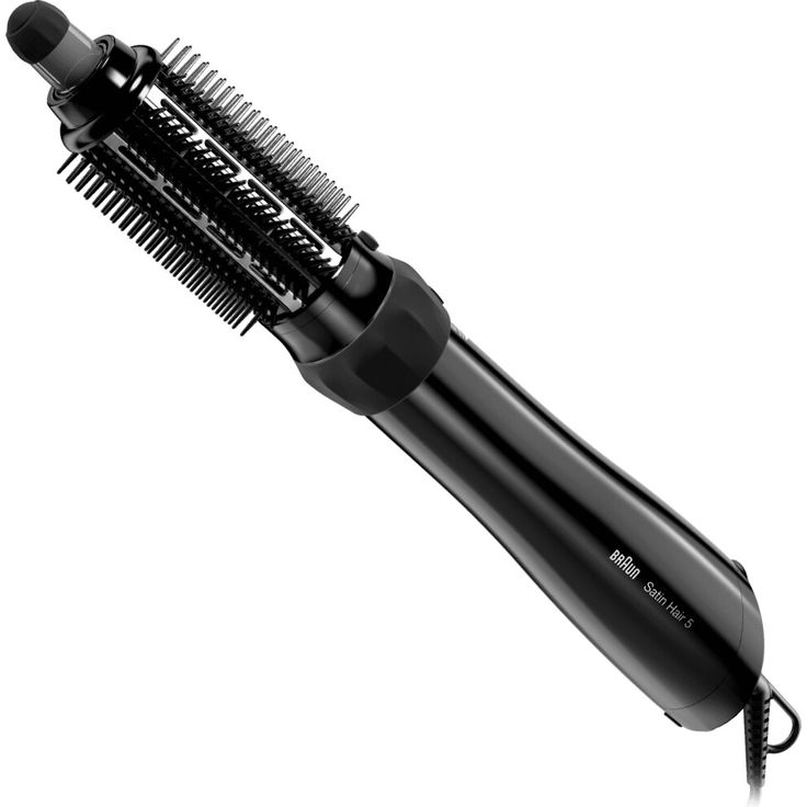 Braun AS530 Satin Hair 5 Warmluftbürste, 1000 Watt, Dampfstoß-Funktion, inkl. 2 Stylingbürsten (groß und klein), Volumenaufsatz, schwarz – Bild 4
