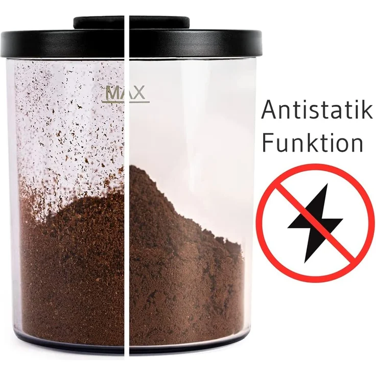 Rommelsbacher EKM 400 elektrische Kaffeemühle, 35 Mahlstufen, 200 Watt, 220 g Bohnenbehälter, Edelstahl-Kegelmahlwerk mit Blockierschutz, LED-Display, schwarz – Bild 3