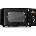 Klarstein Julieta Mikrowelle mit Grill, Standgerät, 20l Garraum, 800 W, Ø25,5 cm Drehteller, 8 Programme, schwarz