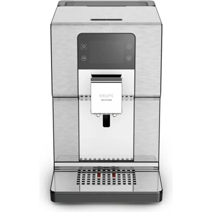 Krups EA877D Intuition Experience+ Kaffeevollautomat, 1550 W, schwarz silber