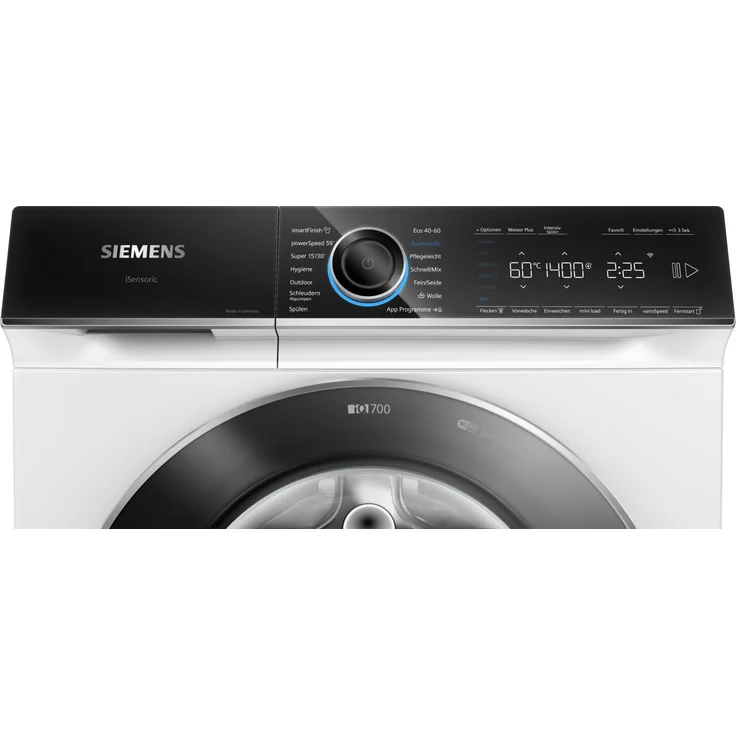 Siemens WG44B2040 iQ700, Frontlader-Waschmaschine, A, Fassungsvermögen 9 kg, Standgerät, Breite 60 cm, weiß – Bild 2