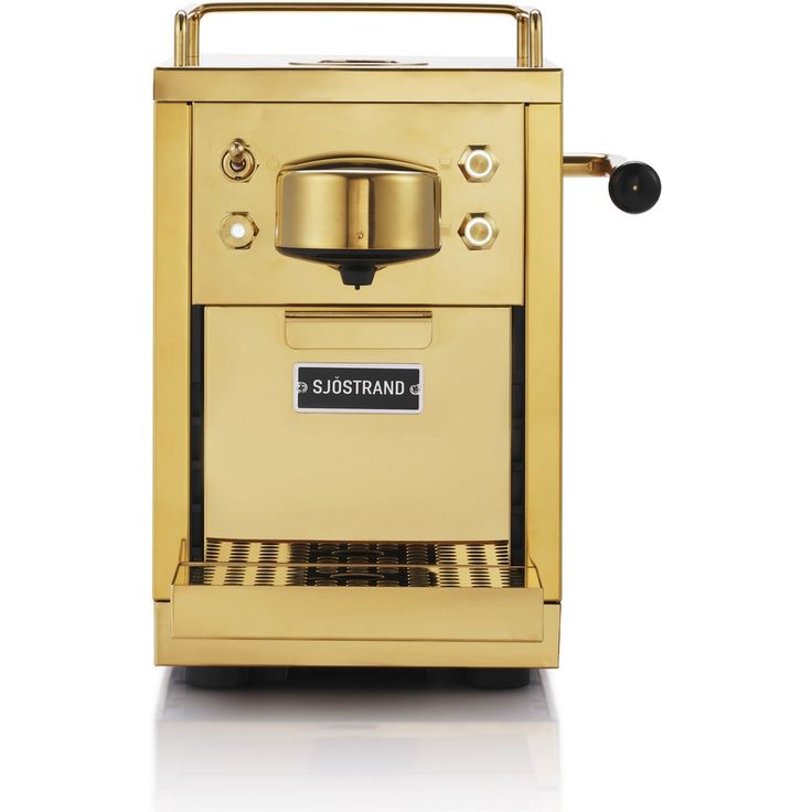 Sjöstrand Espresso-Kapselmaschine, Messing, Energiesparmodus, 1,2L, kompatibel mit Nespresso-Kapseln