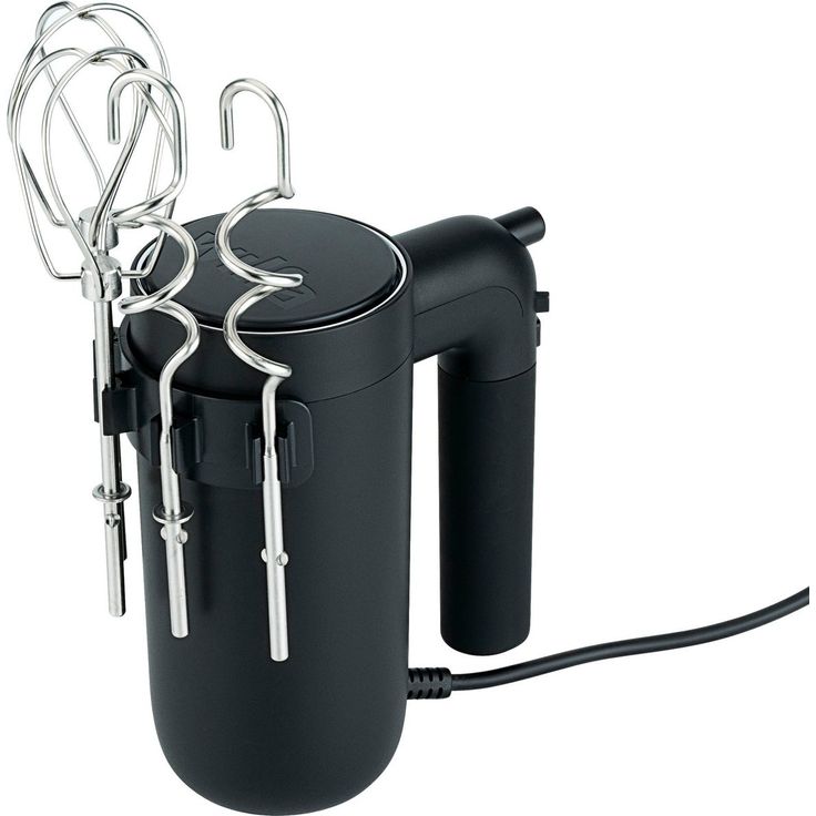 Wilfa HM1B-500 Smooth Mix Handmixer, 500 Watt, 5 Geschwindigkeiten, Turbo-Stufe, Abschaltautomatik, Kunststoff, schwarz – Bild 3