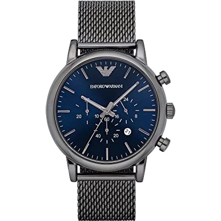 Emporio Armani Herren Chronograph Quarz Uhr mit Edelstahl Armband AR1979 – Bild 1
