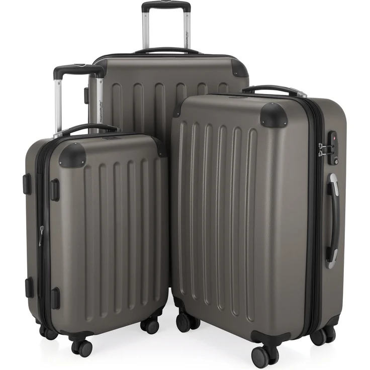 Hauptstadtkoffer Spree 3er KofferSet Hartschalenkoffer ReisekofferSet, TSA, 4 Rollen, S M & L,  – Bild 1