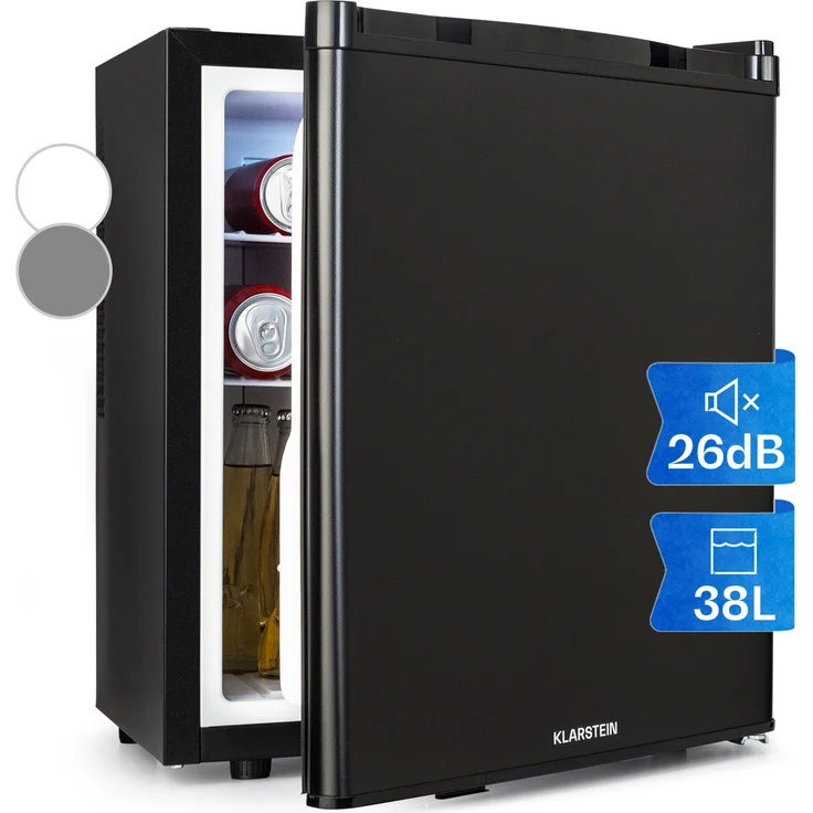 Klarstein Happy Hour 38 Minikühlschrank, freistehend, schwarz, Energieklasse F - Preisvergleich – Bild 8