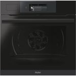 Haier HWO60SM6TS5BHD Backofen mit Dampffunktion, Heißluft, Grill, Einbaugerät, Garraum 70 l, Breite 59,5 cm, schwarz