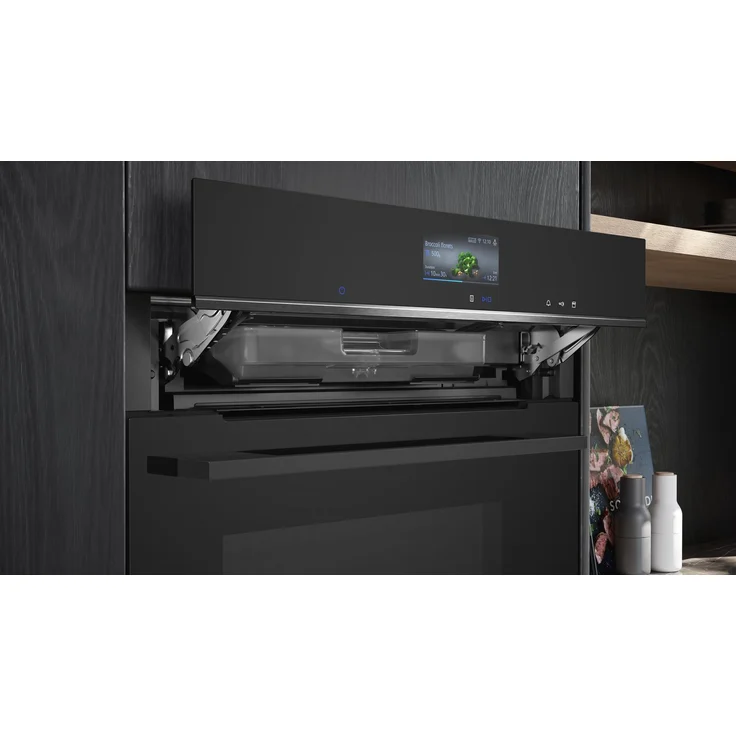 Siemens CS736G1B1 Backofen mit Dampffunktion, iQ700, Einbaugerät, Garraum 47 l, Breite 59,4 cm, edelstahl, schwarz – Bild 6