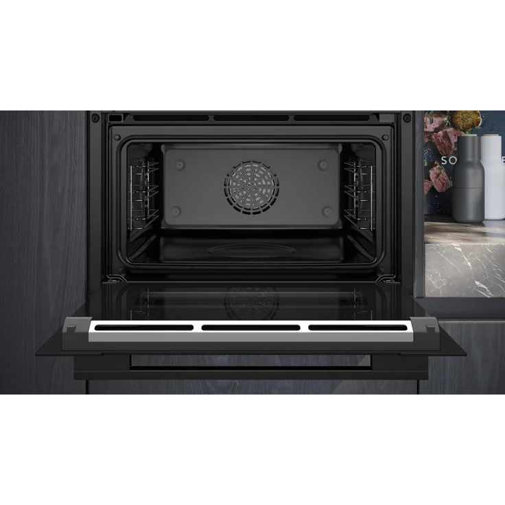 Siemens CS736G1B1 Backofen mit Dampffunktion, iQ700, Einbaugerät, Garraum 47 l, Breite 59,4 cm, edelstahl, schwarz – Bild 5
