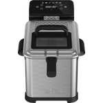 Tefal FR507D Family Pro Digital Fritteuse, 2400 Watt, 4 L, mit Öl, Kühlzonen-Technologie, schwarz, edelstahl